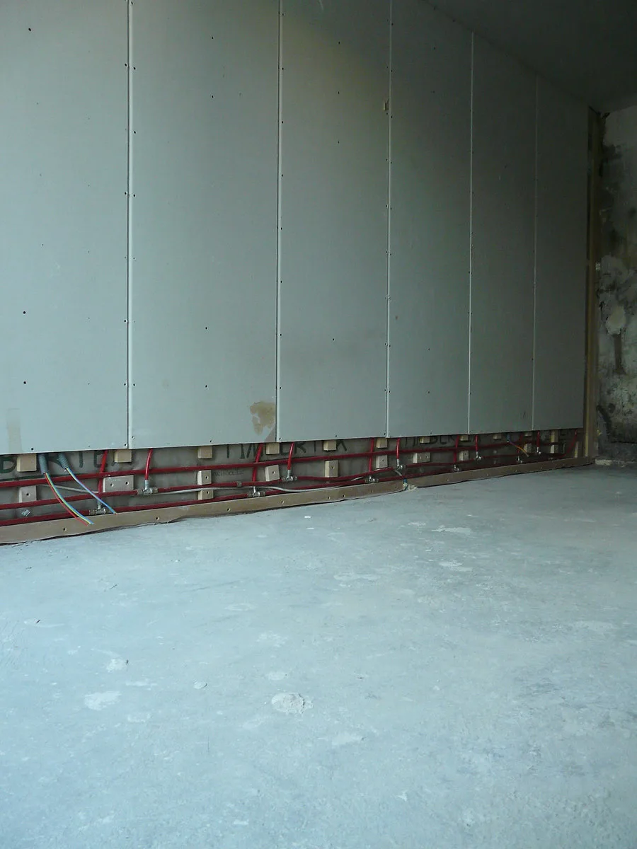 Mur chauffant à eau chaude